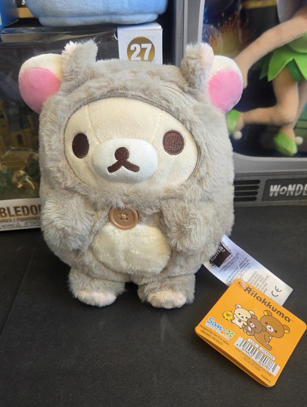 San-X Rilakkuma Plush Chinchilla 8". Brand New With Tags.